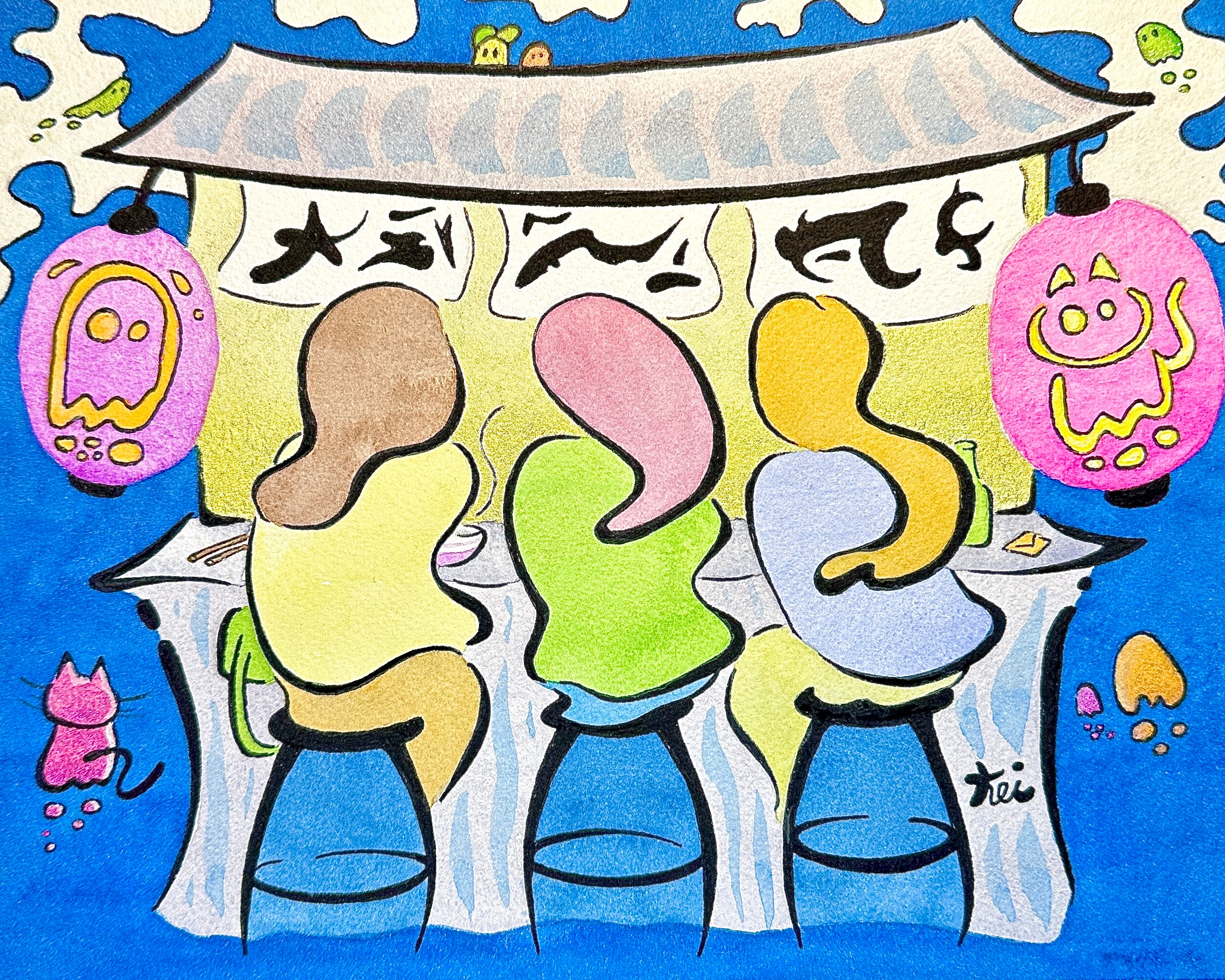 night market (framed 8x10)