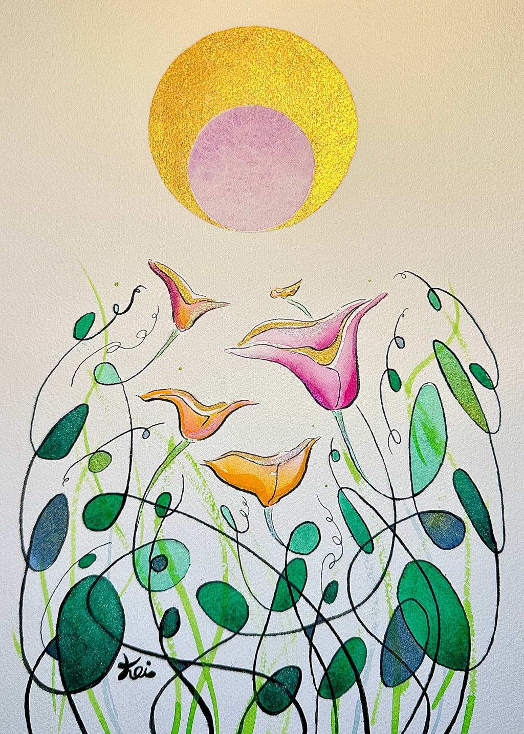 "I've dreamed of this summer" (unframed 9x12)