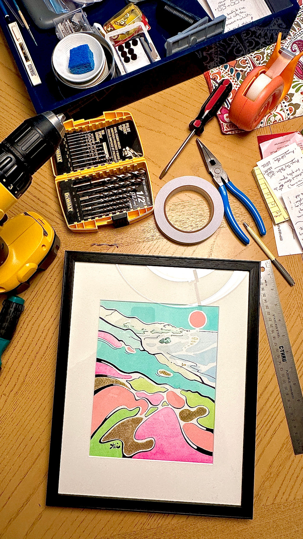 "flowers of Sea Ranch" (framed 8x10)