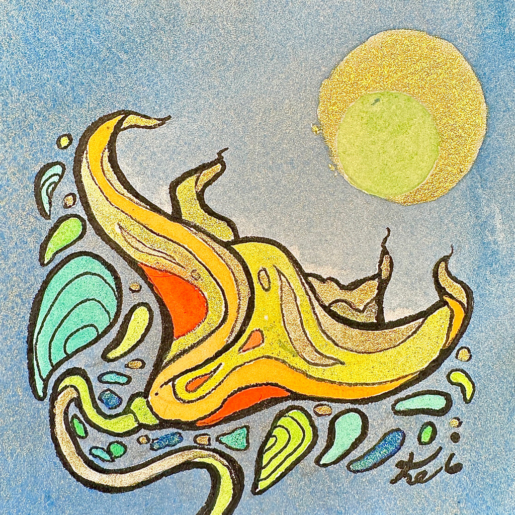 magic beans (framed 4x4)