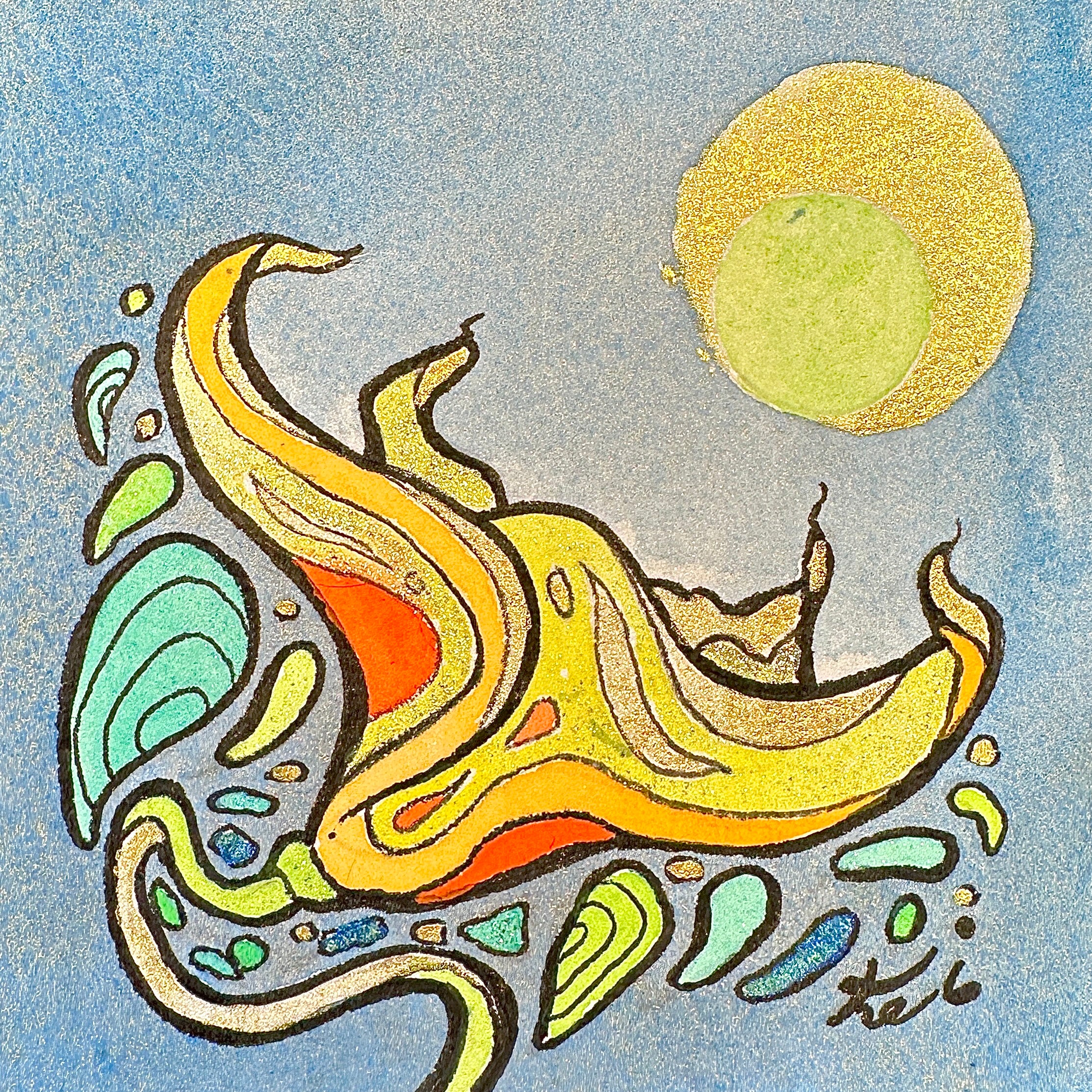magic beans (framed 4x4)