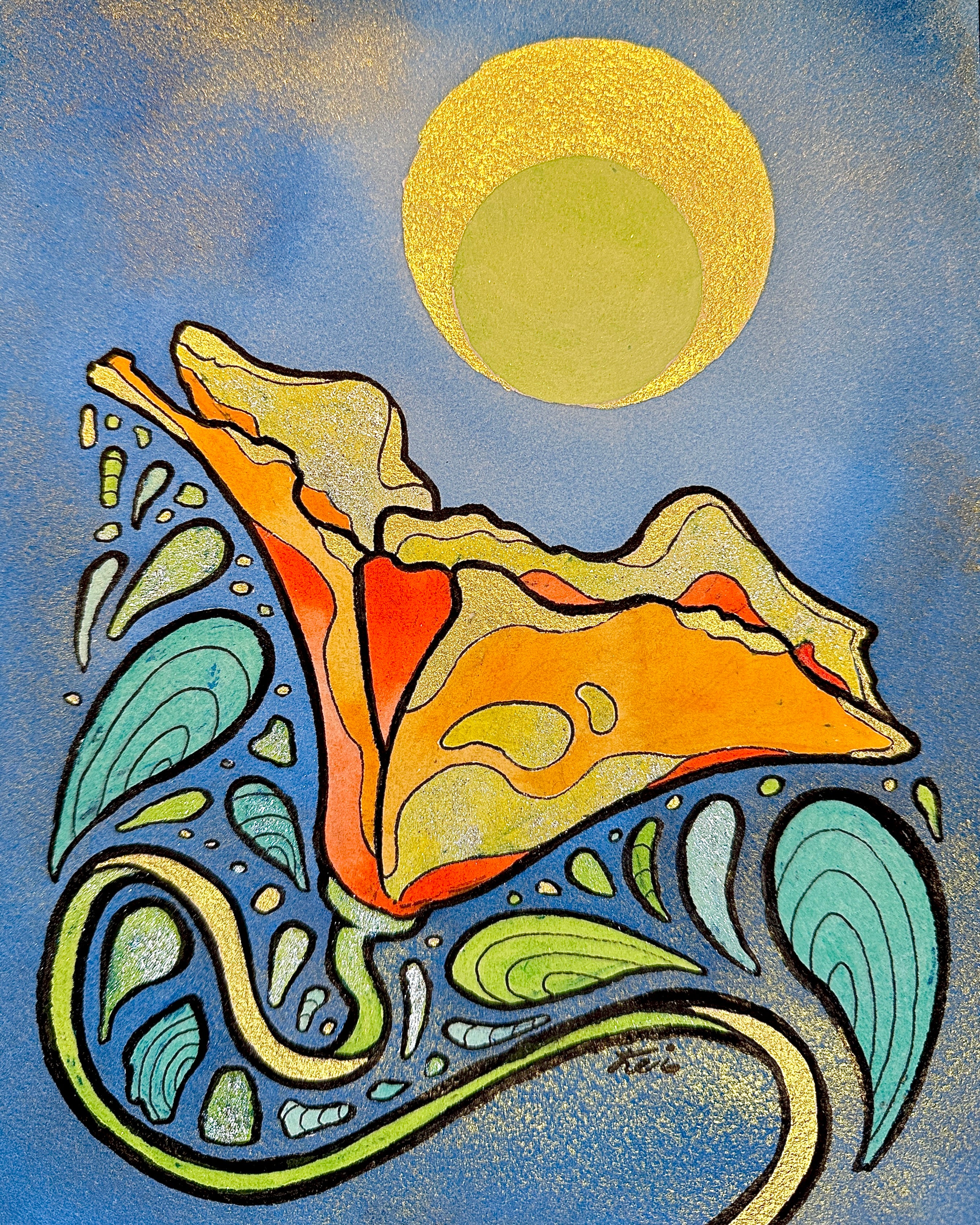 let them grow in dark and mystery (framed 8x10)