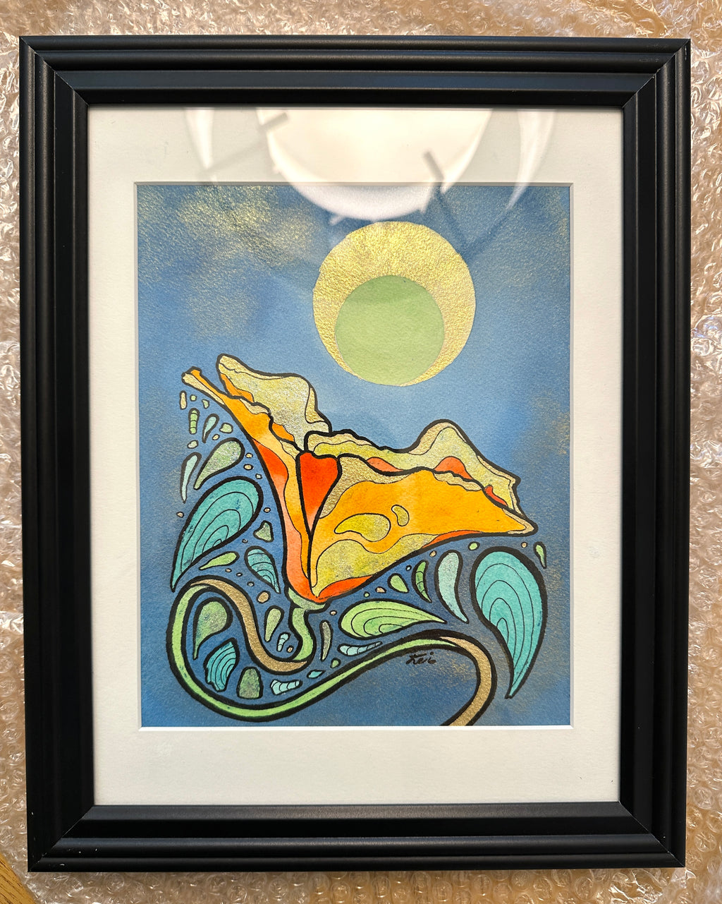 let them grow in dark and mystery (framed 8x10)