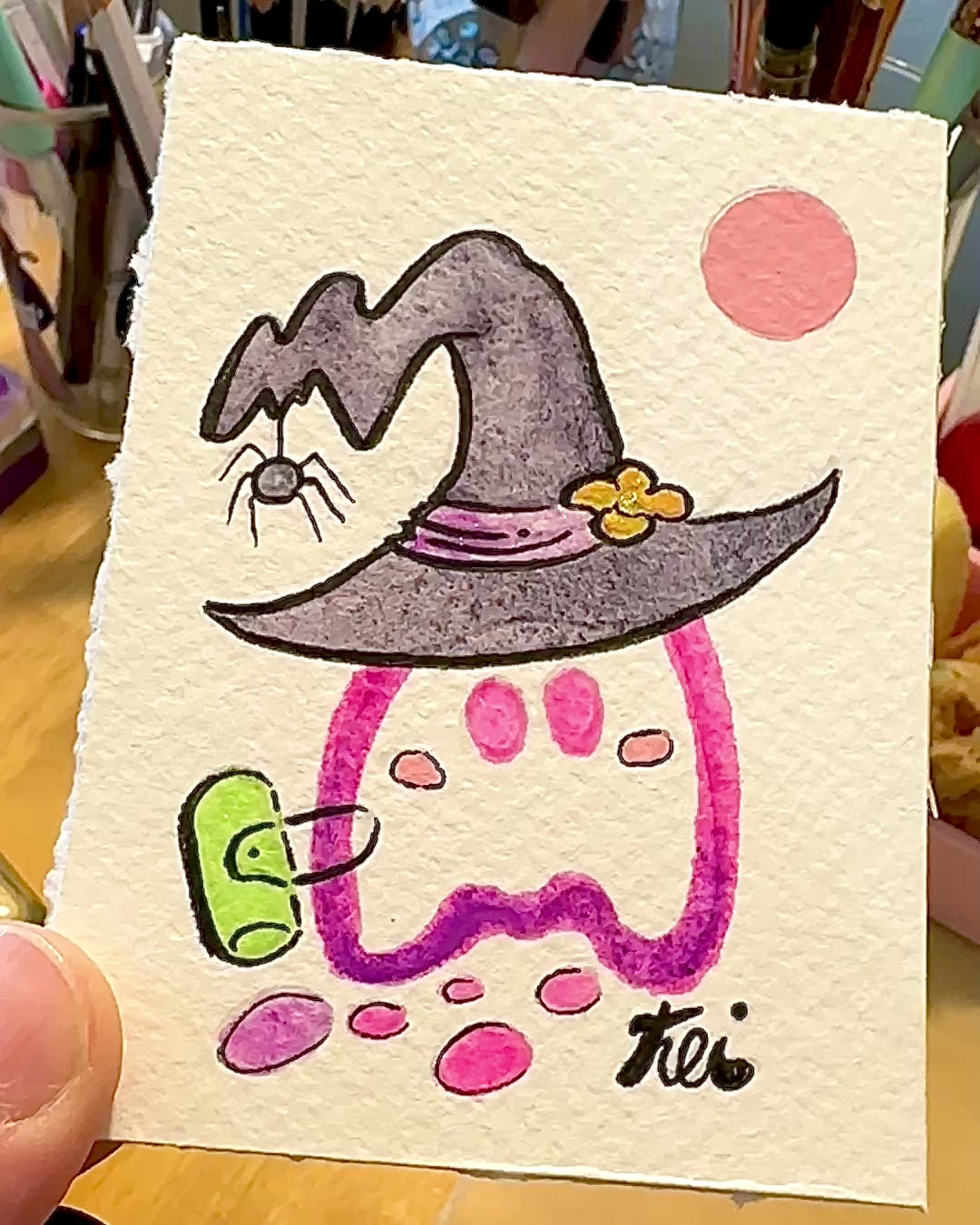 "Remedios" (mini painting)
