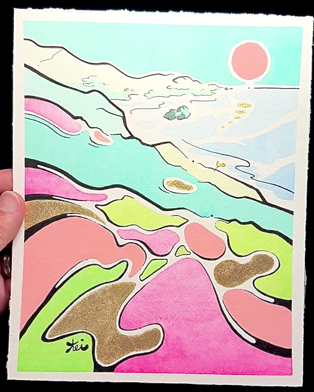 "flowers of Sea Ranch" (framed 8x10)